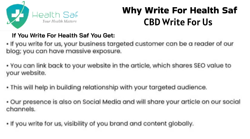 Why Write for Health Saf- CBD Write For Us